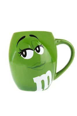 M&M's World Large GREEN Barrel Mug ***BRAND NEW*** M and M Official Merchandise - Image 1 of 3