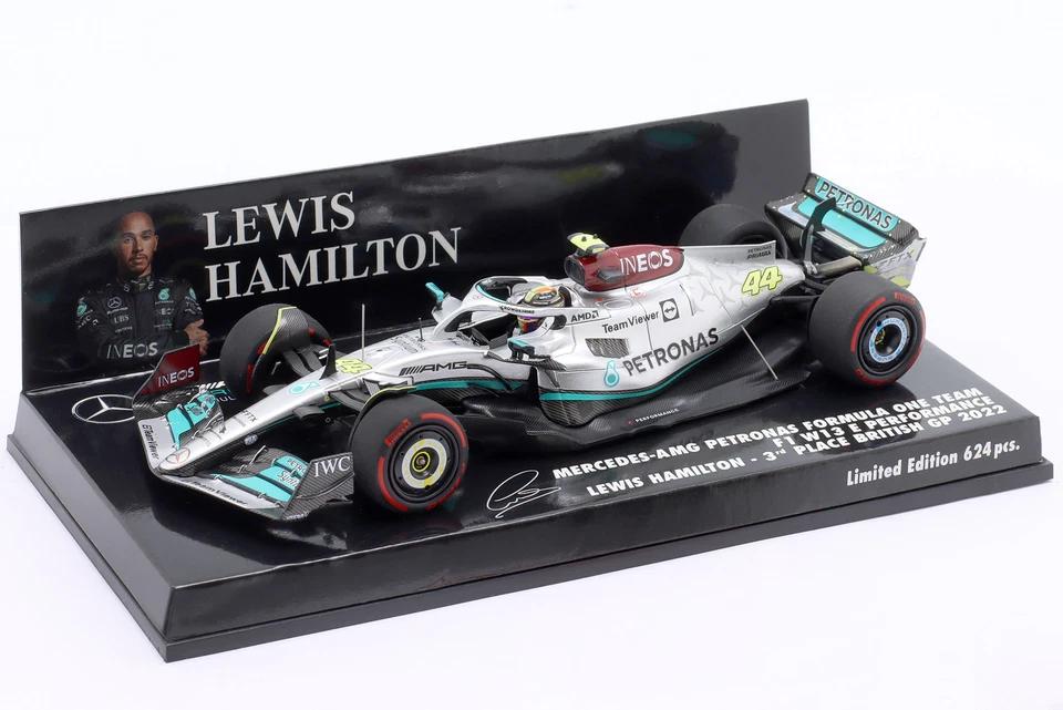 L. Hamilton Mercedes-AMG F1 W13 #44 3rd British GP Formel 1 2022 1:43 Minichamps - Bild 1 von 1