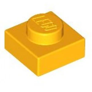 Lego - Bright Light Orange 1x1 - Plate - Picture 1 of 1