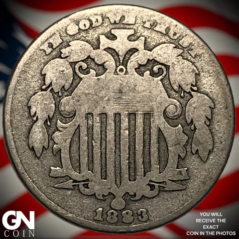 1883 Shield Nickel  Q6583 Cover
