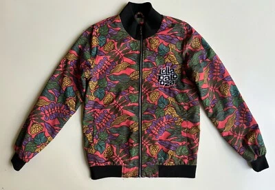 Chaqueta Bomber Lollapalooza Strata Para Mujer’s XS Floral Tropical Bomber AOP Plantas Foto 1 de 4