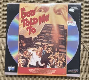 GOD TOLD ME TO Laserdisc LD VERY GOOD CONDITION RARE GREAT FILM LARRY COHEN - Foto 1 di 1