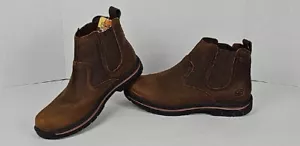 Stivali Chelsea Skechers Dorton 64263 in pelle marrone punta tonda da uomo taglia 10,5 - Foto 1 di 14