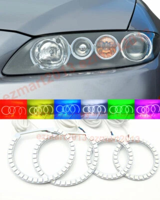 Anillo halo LED RGB para Mazda 6 velocidades6 MS6 Atenza 02-08 faro DRL ojo de ángel Foto 1 de 4