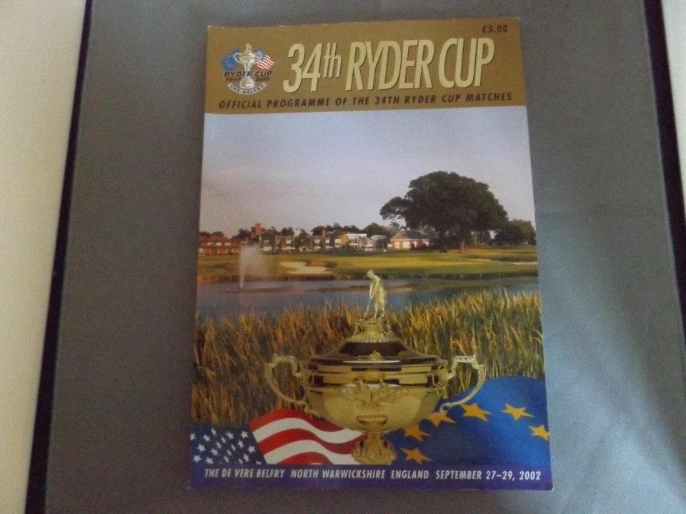 2002 34th RYDER CUP GOLF PROGRAMME - THE BELFRY - Image 1 of 1