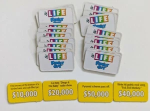 2008 Family Guy The Game Of Life Replacement Pieces/Parts, 24 Life Tiles Only - Picture 1 of 1