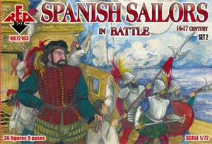 Red Box 1/72 72103 Spanish Sailors In Battle (16-17th Century) (Set.2) (36 Figs) - Picture 1 of 2