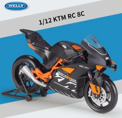 Free Shipping Welly 1:12 KTM RC8C Motorcycle Model Bike New in Box - Image 1 of 4