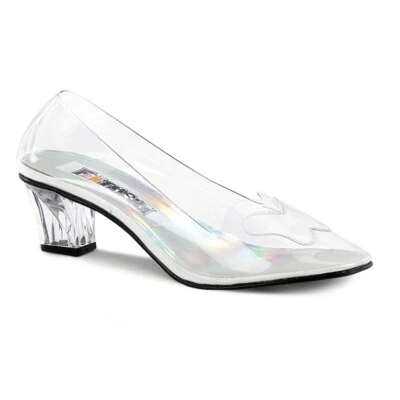Zapatilla Pleaser Funtasma Trim Open Peep Toe Tacones Altos CRYSTAL10X Transparente Talla 7 Foto 1 de 4