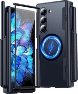 TAURI Magnetic for Samsung Galaxy Z Fold 6 Case with S Pen Holder - Picture 1 of 3