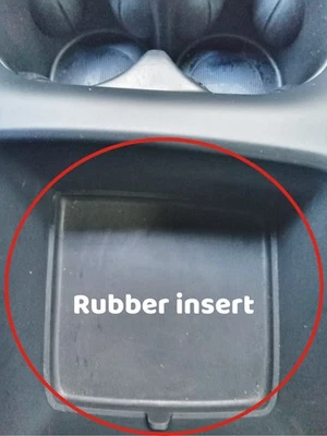 2024 CHRYSLER PACIFICA CONSOLE BIN INSERT MAT LINER REAR Foto 1 de 4