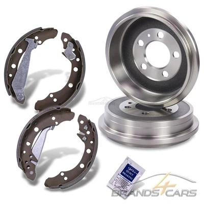 ATEC 2x BREMSTROMMEL + BREMSBACKEN HINTEN FÜR SEAT IBIZA SKODA FABIA VW POLO - Bild 1 von 4