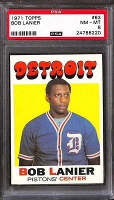 Bob Lanier 1971 Topps #63 PSA 8 casi nuevo-como nuevo 24786220  Foto 1 de 3