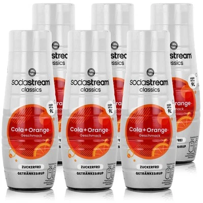 SodaStream Getränke-Sirup ohne Zucker Cola+Orange Geschmack 440ml (6er Pack) - Bild 1 von 4