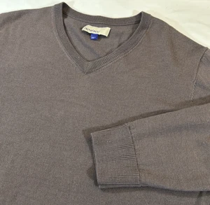 Artefact 100% Merinowolle V Neck Pullover Sweater Size Large Dusty Purple - Bild 1 von 7