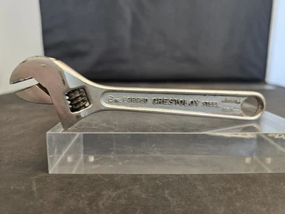 Vintage Crescent Tool Co 6 in Adjustable Wrench Crestoloy NY USA L - Image 1 of 4