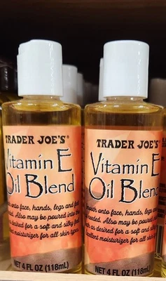 2 Pk - NEW Trader Joe's Vitamin E Oil Blend - 4 oz x 2 - Image 1 of 3