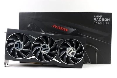 AMD Radeon RX 6800 XT 16GB Midnight Black GPU w/Box | 1yr Warranty, Fast Ship! - Image 1 of 4
