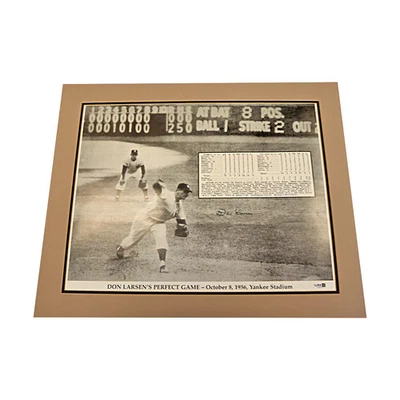 Foto de Don Larsen de los Yankees de Nueva York autografiada firmada mate 16x20 certificado de autenticidad JSA Foto 1 de 4