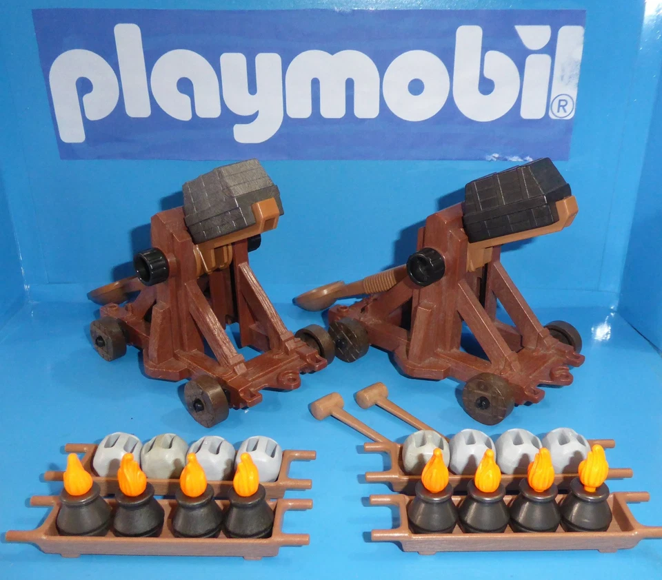 playmobil vintage n.2 catapulte anno 1993 serie 3653 (completo) - Immagine 1 di 1