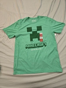 Minecraft Creeper Shirt Men's Crafting Since Alpha Adult Short Sleeve Tee (M) - Picture 1 of 3