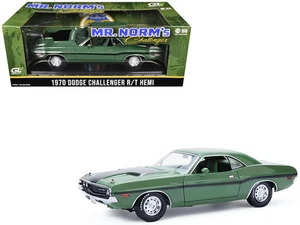 1970 Dodge Challenger R/T Hemi F8 Green with Black Stripes and Green Interior "M - Picture 1 of 5