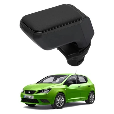 Center Console Armrest Storage Box for Seat Ibiza 6J MK4 2009-2017 , Black, 1Pc - Image 1 of 4