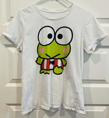 Camiseta blanca manga corta Sanrio Hello Kitty And Friends Keroppi para niños talla S Foto 1 de 3