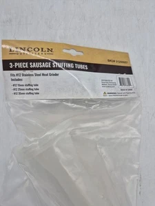 #12 UNIVERSAL SAUSAGE STUFFING STUFFER TUBE 3 PIECE SET FOR MEAT GRINDER 3 SIZES - Picture 1 of 1