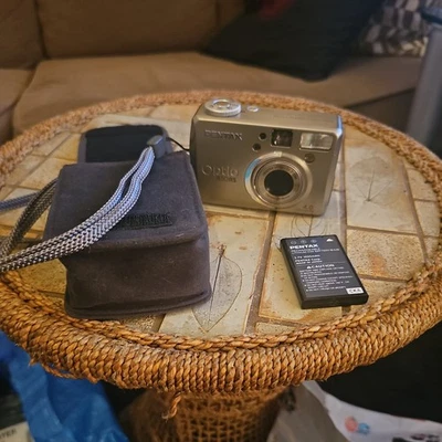 Pentax Optio 430RS Digital Camera 4.0 MP Compact 3x Optical Zoom/pouch ex con - Image 1 of 4