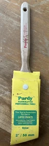 Vintage robust 2" Zoll Nylon Pinsel handgefertigtes Werkzeug neu in Verpackung 4 Latexfarben - Bild 1 von 3