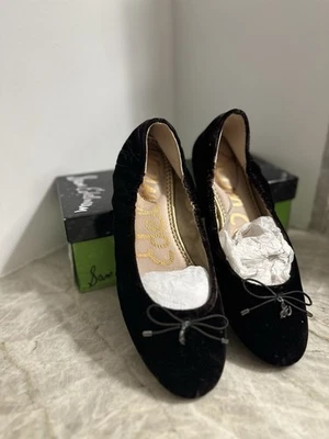 Sam Edelman Terciopelo Ballet Pisos Marrón Mujer EE. UU. Talla 9 Foto 1 de 4