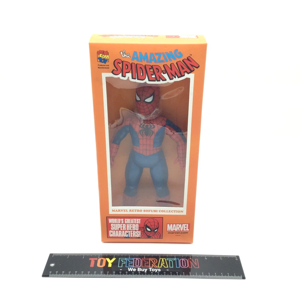 Figura Medicom Marvel Retro The Amazing Spider-Man Colección Sofubi Foto 1 de 4