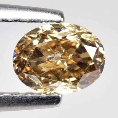 0.61cts Cocktail Brown Oval Natural Loose Diamond "SEE VIDEO" - image 1 of 2
