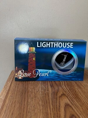 NUEVO Kit de joyería collar de perlas Lighthouse Love Wish con cadena de acero inoxidable de 16" Foto 1 de 4