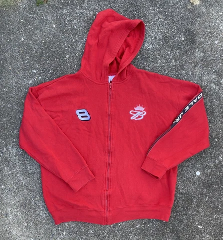 Winners Circle Racing Jacket Dale Earnhardt Jr Red Zip Hoodie Youth XL Budweiser Cover