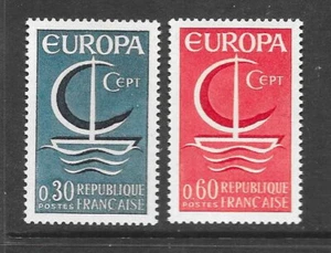 France 1966 Red Cross Fund pair vf MINT never hinged SG 1725 - 1726 - Picture 1 of 1