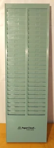 PaperCloud Porta Carte Temporali Plastica 50 Slot Montaggio a Parete Porta Carte Tempo 27" x 8" - Foto 1 di 4