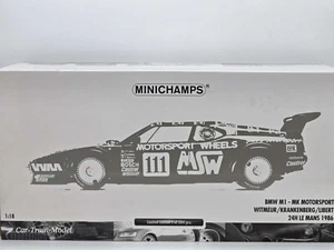 BMW M1 - MK Motorsport - 24H Le Mans 1986 - MINICHAMPS 1:18 - Picture 1 of 6
