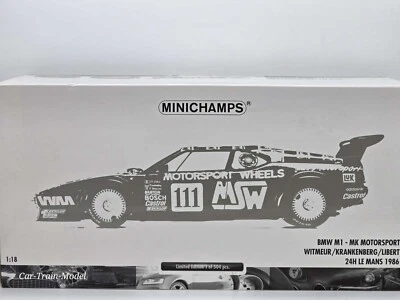BMW M1 - MK Motorsport - 24H Le Mans 1986 - MINICHAMPS 1:18 - Immagine 1 di 4
