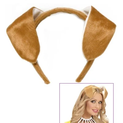 WIDMANN KURZE HUNDE OHREN HAARREIF Karneval Fasching Fest Party Tier Kostüm Zubehör 2330