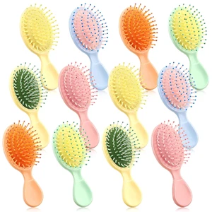 12 Pcs Bulk Mini Wet Hair Brush, Detangling Travel Hair Brush for Women Girls To - Picture 1 of 7