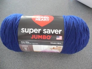 Red Heart Super Saver Jumbo  Soft Navy - Picture 1 of 2