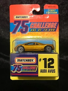 New Matchbox 1:64 Die-Cast 75 Challenge Limited #12 Audi Avus Gold - Picture 1 of 1