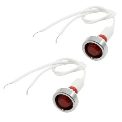 UXCELL 3x AC 220V Acqua Stuffa Spia Luminosa Rosso Luce Indicator Light Con 19.5cm Cavo