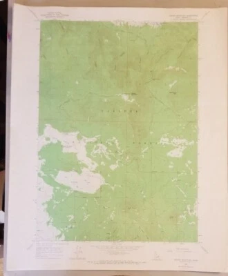 Mapa topográfico Bishop Mountain Idaho 1965 original de colección USGS cuadrilátero de 7,5 minutos Foto 1 de 3