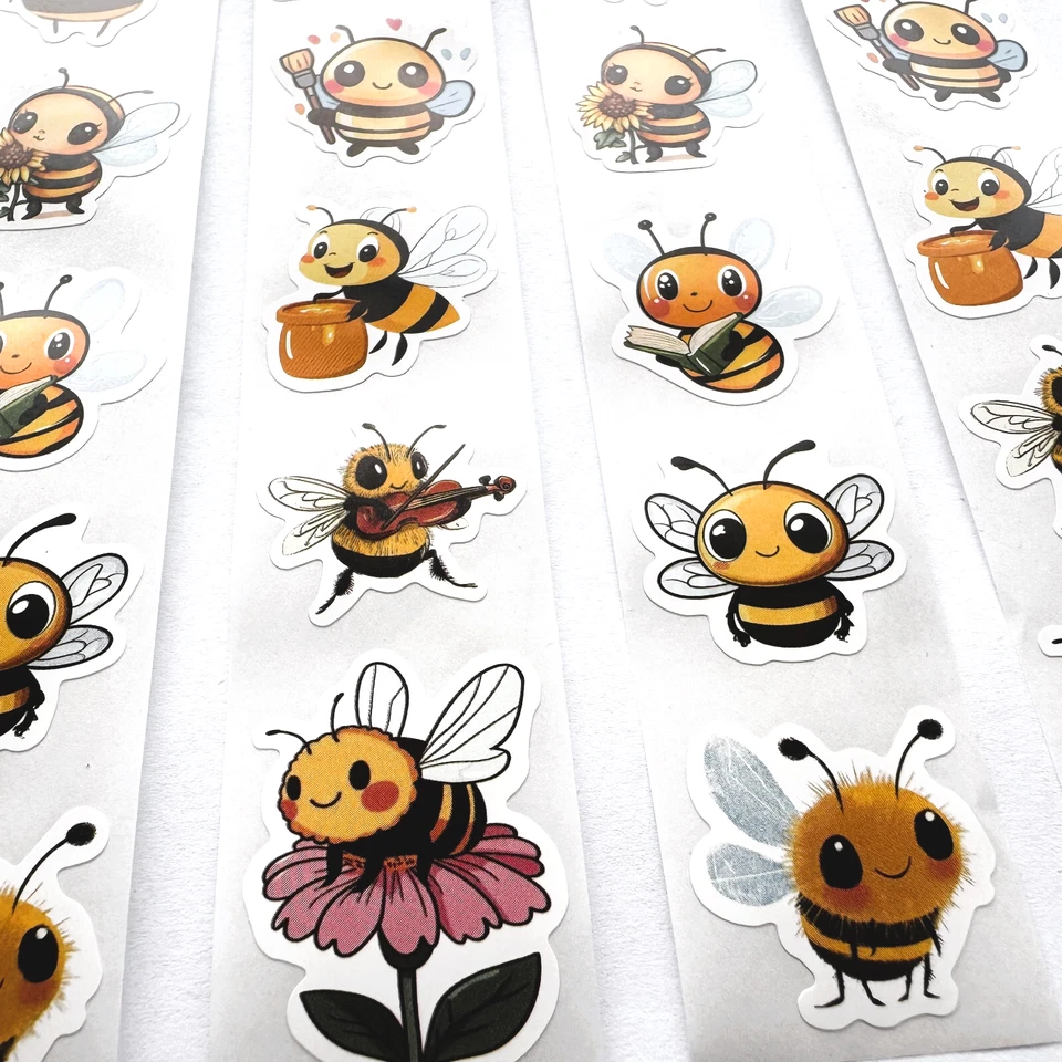 Bienchen Aufkleber Biene Sticker zum Verzieren Dekorieren Kleben selbstklebend - Bild 1 von 2