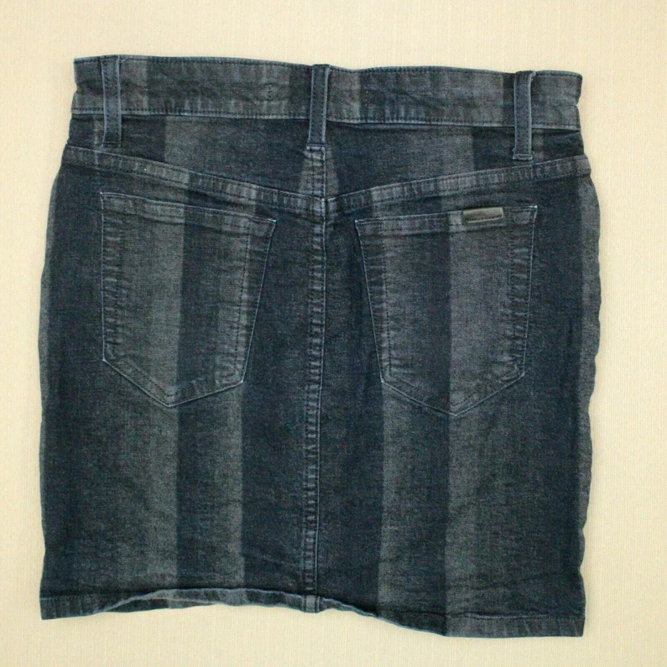 Joe's джинсы мини юбка женщин размер 26 Lea стирка синий черный в полоску джинсовой ткани  - Изображение 1 из 4