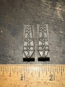 Print Blocks “ Ornamental Borders “ Great Lines & Image! Lead Blocks - Picture 1 of 10