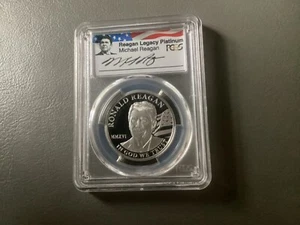 2016 250 $ COOK ISLANDS - 1 OZ PLATIN - RONALD REAGAN LEGACY SERIES PCGS PR69 DCAM - Bild 1 von 8